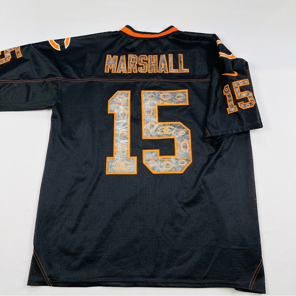 BRANDON MARSHALL Chicago Bears #15 Nike Onfield  NFL Black Jersey Size: 52 - Picture 15 of 16